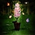 ieftine Lumini De Perete Exterior-lumini de grădină solare retro din fier flori artificiale impermeabile în aer liber cu plante în ghiveci lumini solare terasa în aer liber curte gazon calea decor peisaj