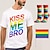 tanie Koszule i duma-lgbt lgbtq t-shirt duma koszulki z 1 parą skarpetek zestaw tęczowej flagi pocałuj mnie bracie zabawna queer lesbijka koszulka dla gejów dla par unisex parada dumy dla dorosłych miesiąc dumy impreza