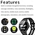 Χαμηλού Κόστους Έξυπνα βραχιόλια καρπού-696 Y82 Εξυπνο ρολόι 1.9 inch Έξυπνο βραχιόλι Bluetooth Βηματόμετρο Υπενθύμιση Κλήσης Παρακολούθηση Ύπνου Συμβατό με Android iOS Άντρες Κλήσεις Hands-Free Υπενθύμιση Μηνύματος Έλεγχος Φωτογραφικής IP