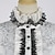 abordables Hauts-Rococo Victorienne Médiéval Blouse / Chemise Fille gothique Dame Dentelle A Volants Déguisement Femmes Royal Steampunk Halloween Carnaval Mascarade Tenue quotidienne Adulte Blouses