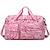 cheap Handbag &amp; Totes-Women&#039;s Handbag Gym Bag Oxford Cloth Travel Zipper Foldable Lightweight Geometric Black Pink Khaki