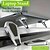 cheap Tablet Stand-2pcs Shield Laptop Stand Desktop Increase Cooling Stand Invisible Folding Portable Aluminum Alloy Small Bracket