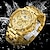 お買い得  クォーツ腕時計-ofns メンズ クォーツ時計 ファッション カジュアル 腕時計 発光カレンダー 防水 装飾 スチール時計