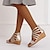 Недорогие Женские сандалии-Женские босоножки на танкетке в стиле бохо, пляжные сандалии в богемном стиле, римские сандалии, уличные пляжные сандалии для отдыха, золотые, черные, розовое золото