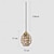 cheap Island Lights-LED Pendant Light Warm White 13/17/26cm 1-Light Globe Ceiling Hanging Light for Kitchen Island Glass Electroplated Painted Finishes Modern Nordic Style Dining Room Bedroom 110-240V