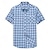billige Skjorter til mænd-Herre Jakkesætsskjorter Button Up skjorte Ternet skjorte Skjorte med krave Hvid Rød Blå Kortærmet Plæd / Tern Aftæpning Sommer Forår Bryllup Afslappet Tøj