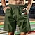 billige Shorts med print til mænd-Herre Shorts Slacks Lomme Helfarve Åndbart Hurtigtørrende Korte udendørs Afslappet Daglig Ferie Sport Grøn Mikroelastisk