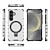 abordables Carcasas Samsung-teléfono Funda Para Samsung galaxia S25 S24 S23 Ultra Plus A55 5G A35 5G A25 A15 A14 A34 A54 Funda Trasera con Soporte Soporte de carga inalámbrica Antigolpes TPU ordenador personal