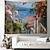 billige Ocean Beach Tapestry-Grækenland landskab hængende gobelin vægkunst stort gobelin vægmaleri indretning fotografi baggrund tæppe gardin hjem soveværelse stue dekoration