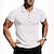 preiswerte Klassisches Poloshirt für Herren-Herren Golfhemd Golfpolo Arbeit Casual Kargen Kurzarm Basic Modern Glatt Horizontale Streifen Taste Frühling Sommer Regular Fit Weiß Marineblau Khaki Hellgrau Golfhemd