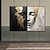 tanie Obrazy olejne-ręcznie malowane abstrakcyjne twarze dziewczyn obrazy na płótnie czarny biały malarstwo grafika figuratywna złoto ludzie malarstwo minimalistyczne obrazy ścienne do wystroju domu rozciągnięta rama