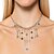 cheap Necklaces-Pendant Necklace Rhinestones Women&#039;s Elegant Tassel Tassel Fringe Wedding Colorful Drops Necklace For Wedding Party