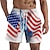 Χαμηλού Κόστους Καθημερινές Cosplay Anime Κουκούλες &amp; T-Shirts-Ημέρα της ανεξαρτησίας 4η Ιουλίου Σημαία ΗΠΑ Αθλητικός Ρουχισμός Σορτς παραλίας Σημαία ΗΠΑ Χαράκουκου Γραφικό Καβάι Για Ανδρικά Ενηλίκων Μασκάρεμα 4η Ιουλίου 3D εκτύπωση Φεστιβάλ