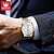 Недорогие Кварцевые часы-OLEVS Мужчины Кварцевые Минималистский Мода Деловые Наручные часы Светящийся Календарь Дата Неделя ЗАЩИТА ОТ ВЛАГИ Стали Часы