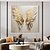baratos Pinturas Abstratas-pintura de asa dourada 100% artesanal ouro e branco asas de anjo pintura a óleo artesanal pintura de penas texturizadas pintura a óleo abstrata acrílica decoração de parede sala de estar arte moderna