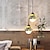 billige Pendellys-led pendel 1-lys 15 cm klar glassform med glatt design moderne stil soverom kontor malt finish 110-240v
