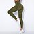 billige Yoga Leggings &amp; Tights-Dame Yogabukser Yoga Leggings Netting Lapper Høy Midje Yoga &amp; Danse Sko Treningsøkt Pilates Strømpebukse Fargeblokk Mørkegrå Svart Militærgrønn Spandex sport Sportsklær Elastisk Tynn