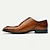 voordelige Klassieke Dress Schoenen-Voor heren Kleed schoenen Leer Italiaans volnerf rundleer Comfortabel Anti-slip Veters Zwart Bruin