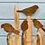 voordelige Patio-decoratie-ijzeren roestige vogels grondpaalset, tuindecoratie roestvogeltje met schroeven in hout, roestdecoratie tuinpaal roest voor tuin herbruikbaar