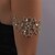 abordables Bracelets-Bracelets en Argent Femme Classique Fleur Précieux Mode Luxe Bracelet Bijoux Argent Dorée Cylindre pour Cadeau Fiançailles