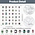 preiswerte Schmuckkästchen und Kosmetikaufbewahrung-transparente magnetische Nailart-Strass-Aufbewahrungsbox mit 36 quadratischen Fächern: klarer, staubdichter Behälter aus Acryl für DIY-Nagelkunst