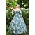 cheap Historical &amp; Vintage Costumes-Baroque Vintage Inspired Medieval Dress Party Costume Prom Dress Princess Shakespeare Women&#039;s Flower / Floral Ball Gown Halloween Party Evening Party Masquerade Dress