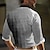billige Skjorter med tryk til mænd-Forretningsmæssigt afslappet Herre Trykte skjorter Formel Efterår Vinter Forår sommer Aftæpning Langærmet Sort S, M, L 4-vejs strækstof Skjorte