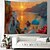 billige Ocean Beach Tapestry-Grækenland landskab hængende gobelin vægkunst stort gobelin vægmaleri indretning fotografi baggrund tæppe gardin hjem soveværelse stue dekoration