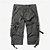 billiga Utomhus-Herr Capri Cargo Shorts Cargo-shorts Shorts Capribyxor Vandringsshorts Bensträng 6 fickor Slät Komfort Utomhus Dagligen Utekväll Mode Streetwear Svart Armégrön