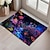 preiswerte Fußmatten-dunkle Blumen Fußmatte Küchenmatte Bodenmatte rutschfeste Flächenteppich ölbeständiger Teppich Indoor Outdoor Matte Schlafzimmer Dekor Badezimmermatte Eingangsteppich