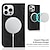 cheap iPhone Cases-Phone Case For iPhone 15 Pro Max Plus iPhone 14 13 12 11 Pro Max Plus Mini SE Back Cover with Stand Holder Magnetic Support Wireless Charging Retro PC PU Leather
