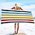 abordables Ensembles de serviettes-Serviette de plage à rayures multicolores, serviette de voyage super absorbante et légère à séchage rapide, adaptée à la randonnée, à la randonnée, au fitness, à la plage, à la natation, au yoga, à la