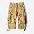 billiga Utomhus-Herr Capri Cargo Shorts Cargo-shorts Shorts Capribyxor Vandringsshorts Bensträng 6 fickor Slät Komfort Utomhus Dagligen Utekväll Mode Streetwear Svart Armégrön