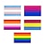 abordables Décorations de fierté-5 pièces arc-en-ciel drapeaux ensemble lgbt lgbtq adultes unisexe gay lesbienne trans queer fierté défilé fierté mois fête carnaval décor
