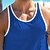 voordelige Sportschool tanktops-Voor heren Wafel Shirt Singlet Onderhemd Mouwloos shirt Mouwloos Zomer Modieus Ontwerper Spier V-hals Buiten Sportschool Uitgaan Wit Top T-shirt voor mannen