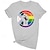 billige Cosplay-anime t-shirts og hættetrøjer til hverdagsbrug-LGBT LGBTQ T-shirt Pride skjorter Regnbue Pride Fist Flag Lesbisk homoseksuel Til Unisex Voksne Halloween Karneval Maskerade Varmstempling Pride Parade Pride måned