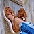 levne Dámské sandály-dámské sandály na platformě nadměrná velikost outdoor denní chůze jednobarevné léto střapec platforma plochý podpatek kulatá špička uzavřená přezka na špičce černá