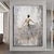 preiswerte Ölgemälde-abstraktes strukturiertes Ballerina-Ölgemälde handgemalt figurative tanzende Mädchen Wandkunst extra großes Gemälde Impressionismus Firl Home dekorative Wandkunst Ölgemälde