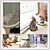 abordables Pantalla para ventana y puerta-Puerta de pantalla para mascotas mejorada puerta de pantalla para gatos con recubrimiento nano para sala de estar red anti-mosquitos y anti-mascotas con cremallera para dormitorio sala de estar cocina