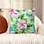 olcso virágos és növényi stílusban-trópusi virágok dekoratív párnahuzat 2db puha négyzet alakú párnahuzat párnahuzat hálószobába nappali kanapé kanapé fotel