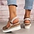 billige Sandaler til kvinder-kvinders colorblock wedge sandaler rund tå ankelrem spænde slingback platform sko sommer afslappet behagelige sko