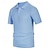preiswerte Klassisches Poloshirt für Herren-Herren Polo Golfhemd Geschäft Casual Gerippter Polokragen Klassisch Kurzarm Modern Old-Money-Stil Farbblock Strick Gerippt Frühling Sommer Regular Fit Hellblau Rosa Grün Polo