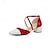 cheap Women&#039;s Heels-Women&#039;s Sandals Ankle Strap Heels Daily Color Block Buckle Block Heel Square Toe Casual Minimalism PU Buckle Black White Red