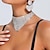cheap Necklaces-Choker Necklace Rhinestones Women&#039;s Luxury Layered Wedding Sector Necklace For Wedding Party