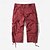 billiga Utomhus-Herr Capri Cargo Shorts Cargo-shorts Shorts Capribyxor Vandringsshorts Bensträng 6 fickor Slät Komfort Utomhus Dagligen Utekväll Mode Streetwear Svart Armégrön