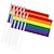 voordelige Prideparade december-trots maan regenboog hand vlag zwaaien partij banket viering