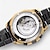 levne Mechanické hodinky-FORSINING Muži mechanické hodinky Luxus Velký ciferník Taktický Obchodní Kostra Automatické natahování Kalendář datum Pásek z nerezové oceli Hodinky