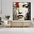 voordelige Abstracte schilderijen-met de hand geschilderd vrouw gezicht rood grijs goud zwart olieverfschilderij 100% handgeschilderd getextureerd gezicht schilderen acryl abstract olieverfschilderij muur decor schilderij voor