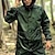 cheap Waterproof Jackets-Unisex Hiking Raincoat Spring Autumn / Fall Outdoor Solid Color Waterproof Breathable Wind-Resistant Rain Suit Rain Gear Hooded Coats Jacket and Pants Army Green