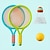 cheap Stress Relievers-Badminton and Tennis Racket Set - Interactive Game and Educational Toy - Perfect Birthday Gift - Red or Yellow Ball Included